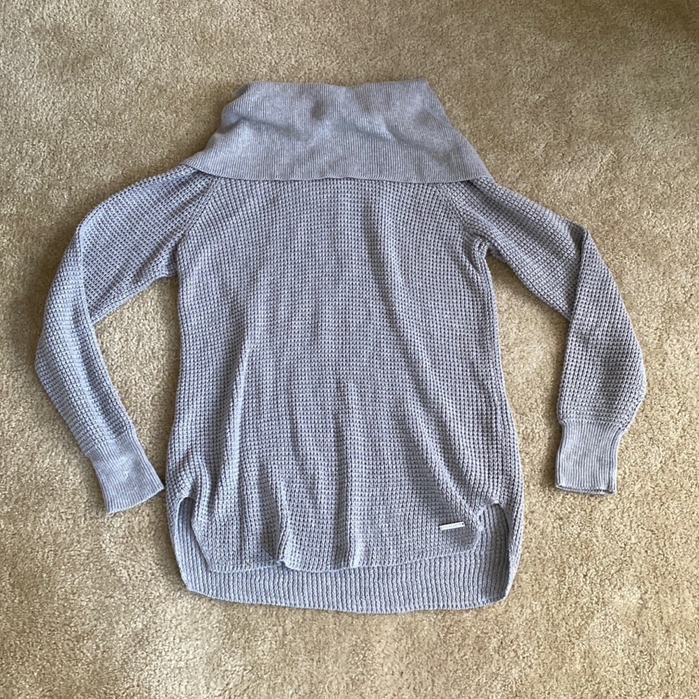 Michael Kors Grey Knit Cowlneck Sweater